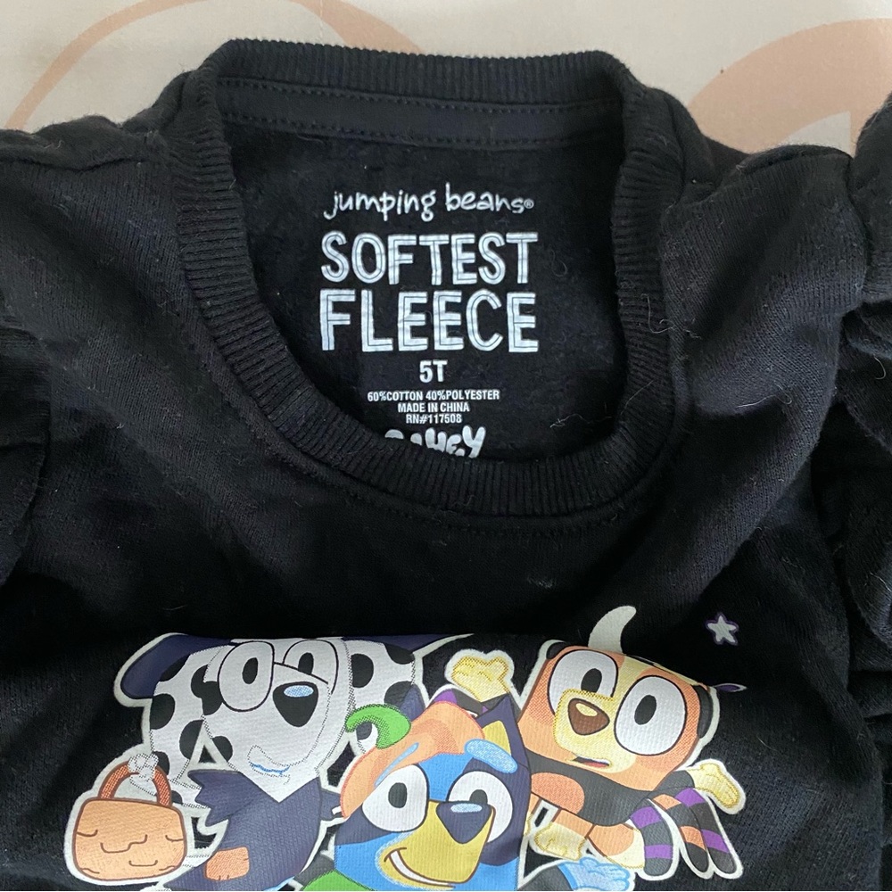 Bluey Halloween Boo Ruffle Sweatshirt 🎃👻 - Picture 2 of 2